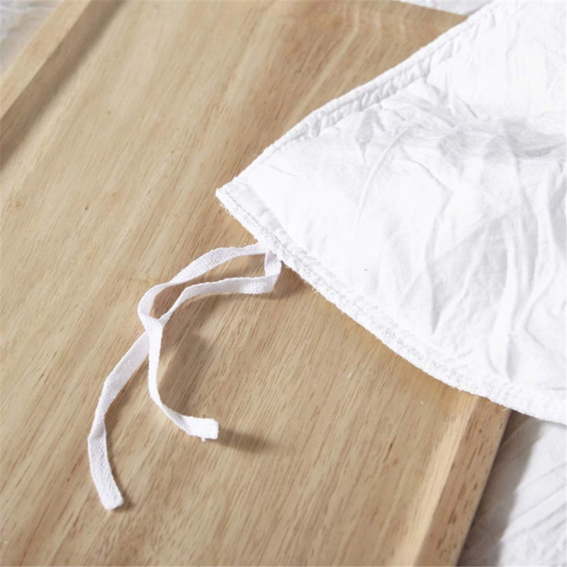 MOOWOO Ruffle Duvet Cover Set, Soft and Breathable Washed Microfiber 3pcs Bedding Set, Shabby Chic Farmhouse Duvet Cover and Pillow Shams, Zipper Closure & Corner Ties, Easy Care -(White, Queen) - Image 4